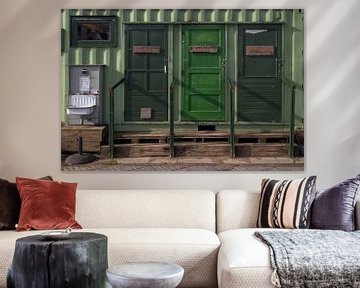 Green doors by Rini Braber