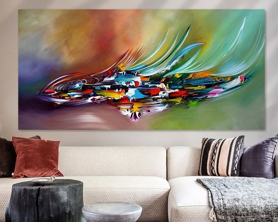 Example of the artwork in a room