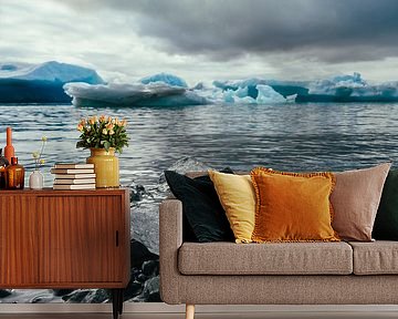 Glacier lagoon in Iceland by Shanti Hesse