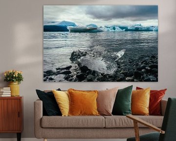 Glacier lagoon in Iceland by Shanti Hesse