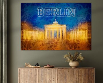 Digital-Art BERLIN Porte de Brandebourg II sur Melanie Viola