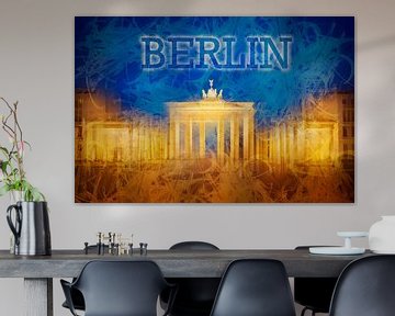 Digital-Art BERLIN Brandenburg Gate II van Melanie Viola