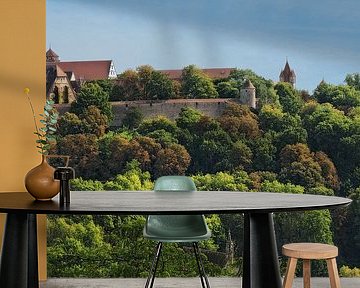 Skyline  stadsmuur Rothenburg ob der Tauber (16x9) [HR] van BHotography