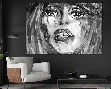 Brigitte Bardot "Visage von Kathleen Artist Fine Art