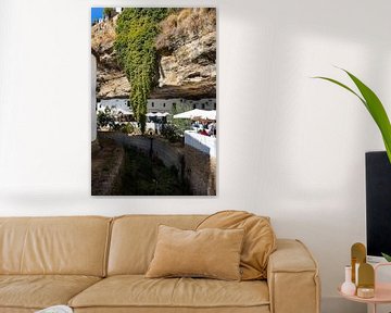 Sentenil de las Bodegas Spain - The rocks hang over the city by Marianne van der Zee