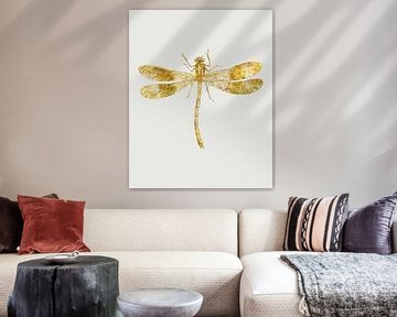 Goldene Libelle von Patrycja Polechonska