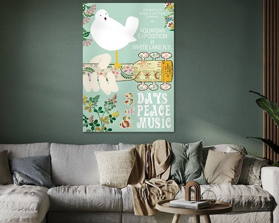 Example of the artwork in a room