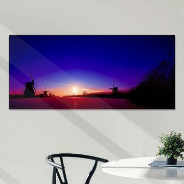 Windmühlen am Wintermorgen (1)