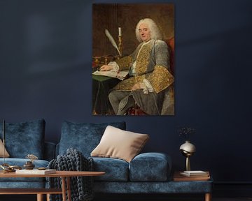 Porträt von Jean-Gabriel du Theil, Jacques André Joseph Aved