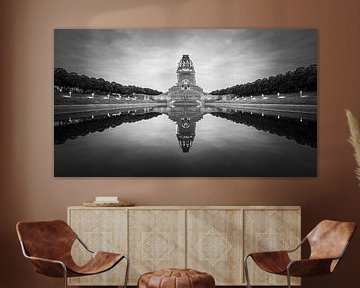 Monument Battle Of The Nations en noir et blanc sur Henk Meijer Photography