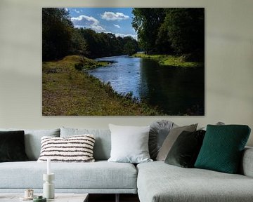 Flowing water in a river in the woods of the Amsterdam Water Supply Dunes by JGL Market