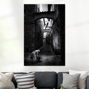 Straatfotografie Italië - Nonnen aan het werk