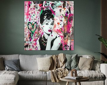 Audrey Hepburn "People van Kathleen Artist Fine Art