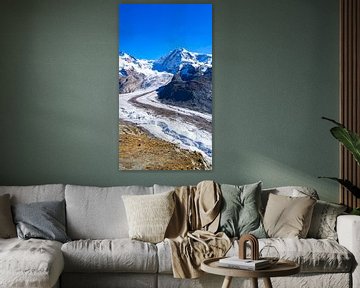 Gletsjer bij Gornergrat in Zwitserland van Jessica Lokker