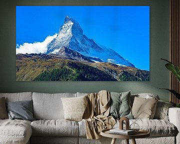 Matterhorn bergtop bij Zermatt, Zwitserland van Jessica Lokker