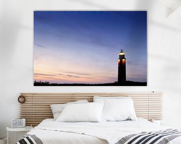 Leuchtturm auf der Insel Texel in der Wattenmeerregion von Sjoerd van der Wal