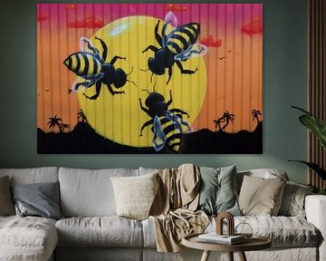 Bijen en zon van Raphael Kipfer