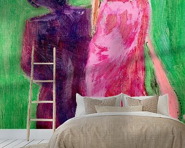 Frau mit Schatten von Gemälde Liesbeth Serlie