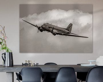 Oude tijden herleven tijdens de La Ferte Alais airshow van 2021. De prachtige Douglas DC-3 in Air Fr van Jaap van den Berg