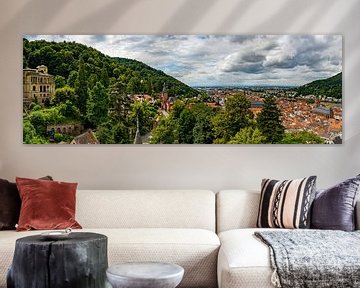 Panorama de Heidelberg, Allemagne sur Guenter Purin