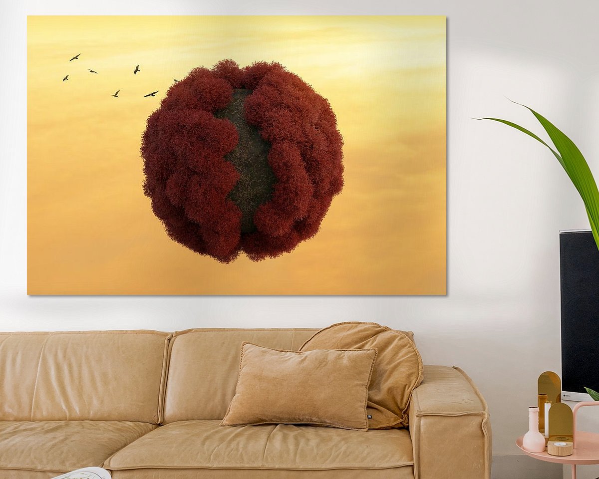 Example of the artwork in a room