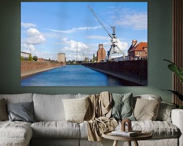 Magdeburg - Harbour basin in the Port of Science by t.ART