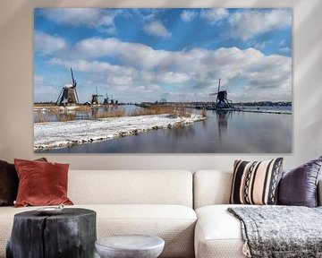Winter in Kinderdijk by Petra Bos