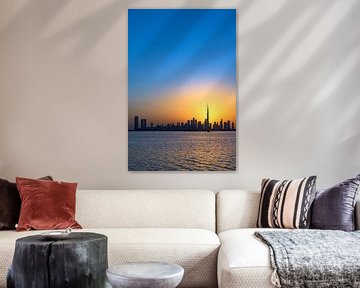 Skyline von Dubai bei Sonnenuntergang von Dirk Verwoerd