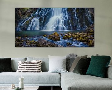 Panorama Gollinger Waterval van Henk Meijer Photography
