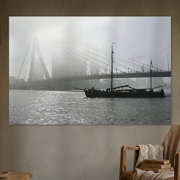 Mistige morgen in Rotterdam