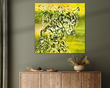 Yellow wolfhound by Kathleen Artist Fine Art