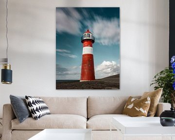 Petit phare sur la côte de Zélande, Westkapelle, Zélande sur Henno Drop
