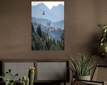 Château de Neuschwanstein avec téléphérique sur ZAGATTA PHOTOWORKS