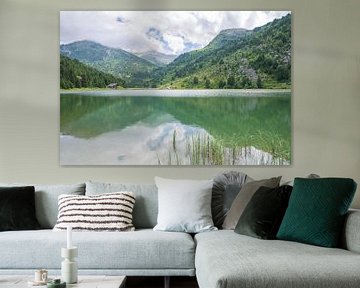 Le lac Tueda près de Méribel en France. sur Christa Stroo photography