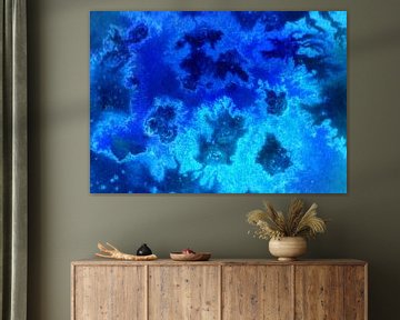 Abstracte blauwe oceaan van Sebastian Grafmann