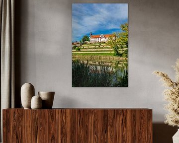 Schloss Wilhelmsburg im herbstlichen Lichtschein von Oliver Hlavaty