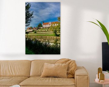 Schloss Wilhelmsburg im herbstlichen Lichtschein von Oliver Hlavaty