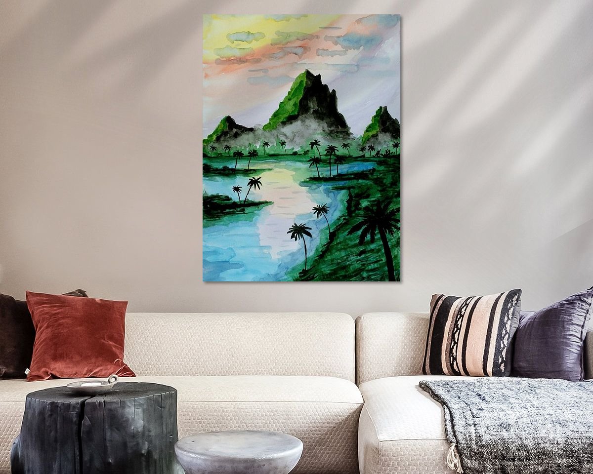 Example of the artwork in a room