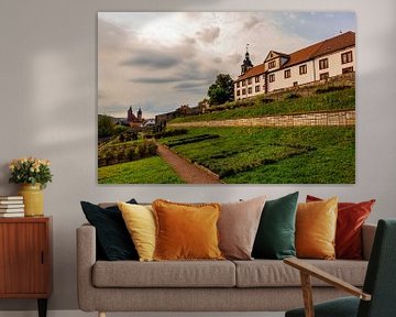 Château de Wilhelmsburg dans la lumière d'automne sur Oliver Hlavaty