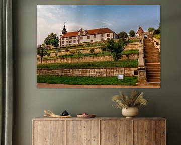 Château de Wilhelmsburg dans la lumière d'automne sur Oliver Hlavaty