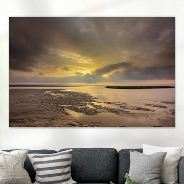 Golden sunset on Ameland