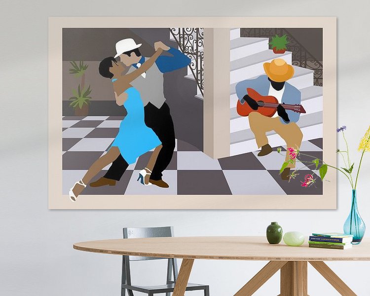 Example of the artwork in a room