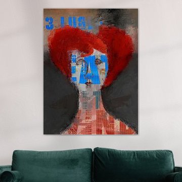 The woman with the red hair von Gabi Hampe