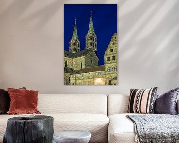 De kathedraal van Bamberg bij nacht van ManfredFotos