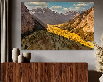 Goldener Herbst im Karwendel - hier am "Großen Ahornboden" von Einhorn Fotografie