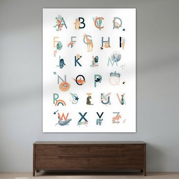 Alphabet-Poster von Goed Blauw
