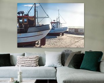 Fishing boats at the North Sea by Florian Kunde