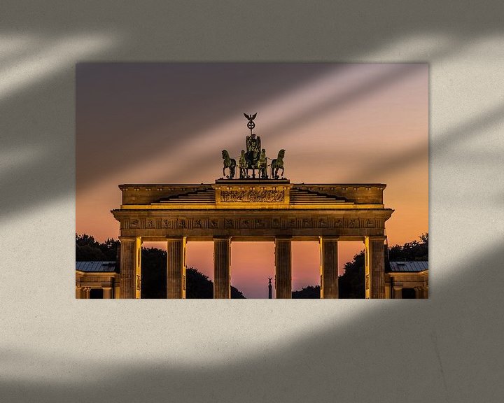 Impression: Porte de Brandebourg au coucher du soleil sur Frank Herrmann
