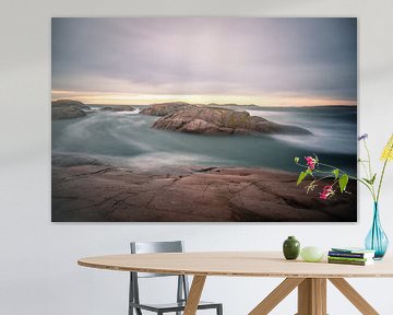 Küste von Schweden, Lnagzeitbelichtung im Sturm von Fotos by Jan Wehnert