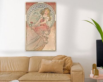 Art: Painting - Art Nouveau Painting Mucha Jugendstil